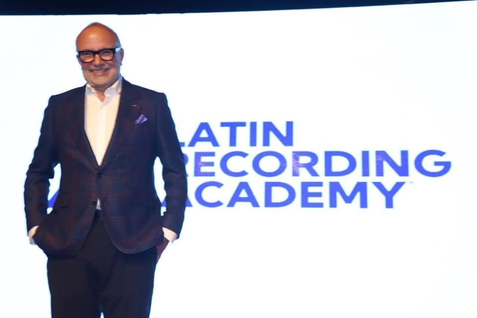 Manuel Abud, CEO de la Academia Latina de la Grabación, posó en el Lunario del Auditorio Nacional.