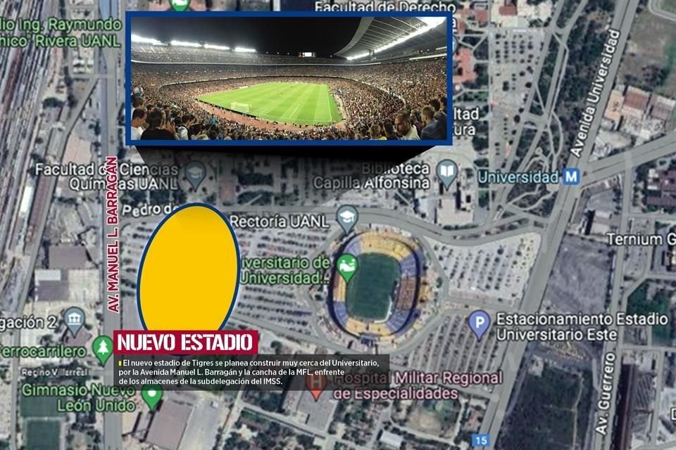 El nuevo estadio estará donde originalmente se había decidido construir.