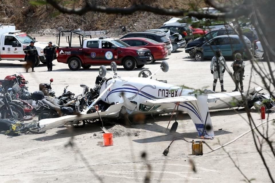 La aeronave se fue en picada mientras sobrevolaba a la altura de la Colonia Presa Las Ruinas.
