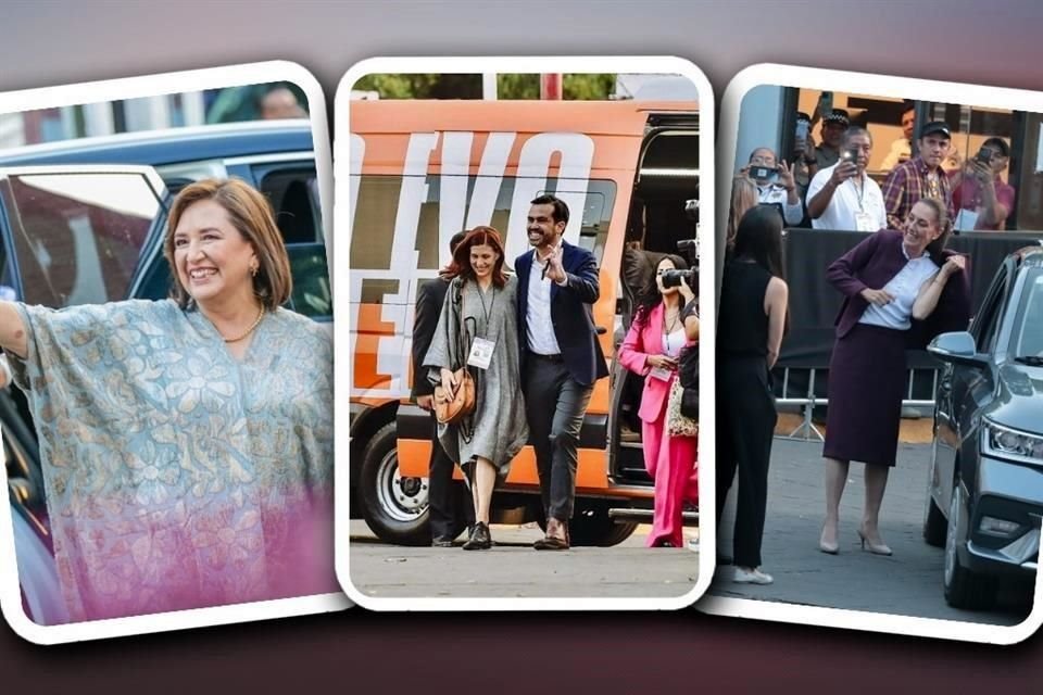 Con su sello característico, llegaron las candidatos y el candidato a la Presidencia al segundo debate.