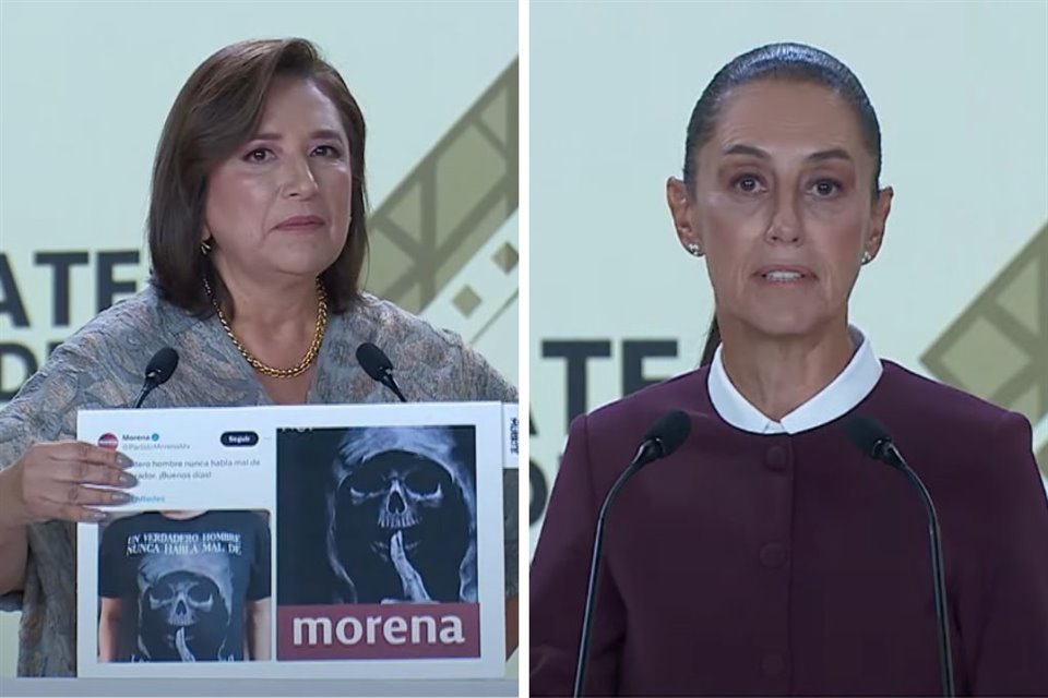 Xóchitl Gálvez dijo que Morena se convirtió en un narcopartido al no combatir delincuencia; Sheinbaum reviró que único narcogobierno declarado ha sido el de Felipe Calderón