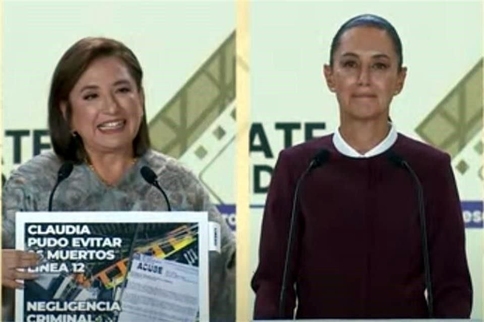 Xóchitl Gálvez acusó a su contrincante Claudia Sheinbaum de ser un 'candidata de mentiras' por la caída del Colegio Rebsamen y de la Línea 12 del Metro en CDMX.