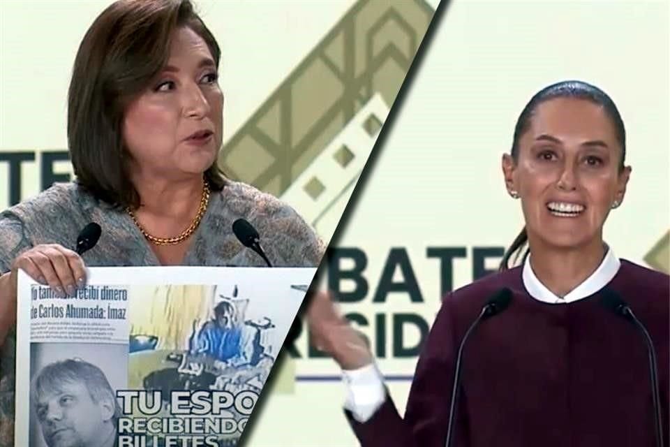 Xóchitl Gálvez y Claudia Sheinbaum intercambiaron acusaciones por contratos y apoyos fiscales en el segundo debate presidencial.