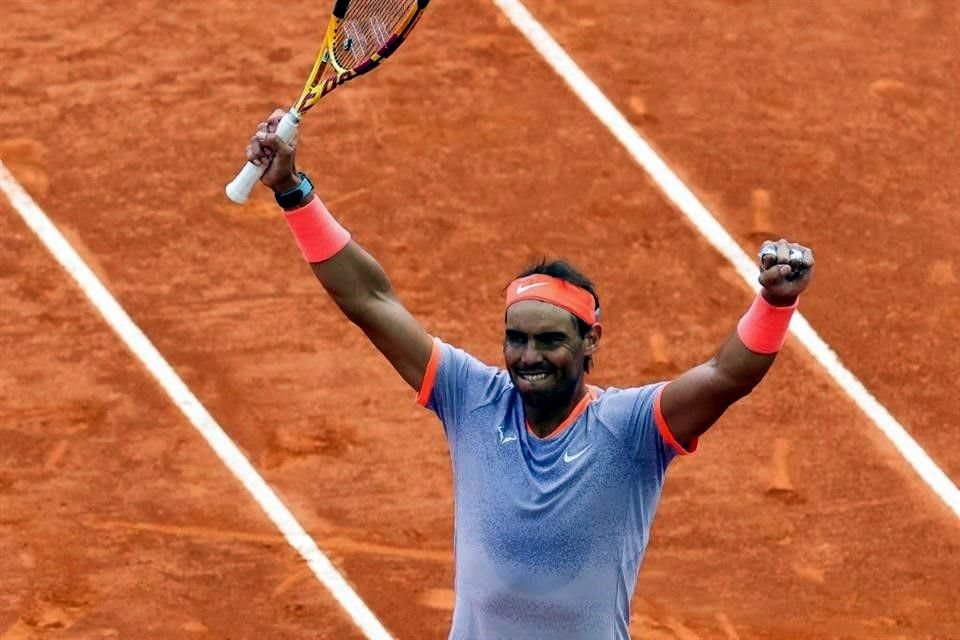 Rafael Nadal accedió este lunes a los Octavos de Final en Madrid.