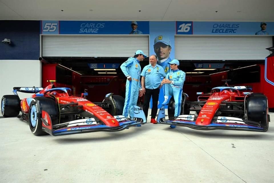 Ferrari competirá de azul para el GP de Miami.