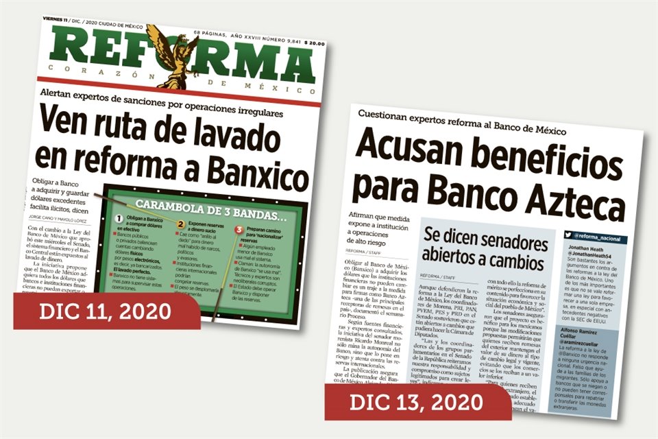 Senadores de Morena promovieron reforma a Banxico que beneficiaba a Banco Azteca para liberar dólares que no podía ingresar al País.