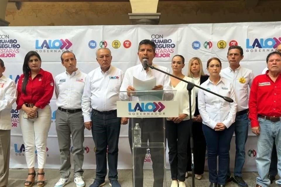 Eduardo Rivera, candidato de Oposición a la gubernatura, emitió un mensaje sobre el ataque de un grupo en fraccionamiento donde vive.