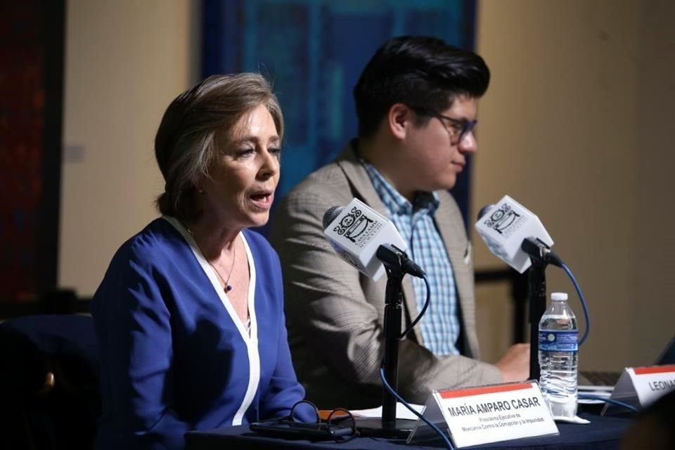 María Amparo Casar, presidenta de Mexicanos Contra la Corrupción y la Impunidad.