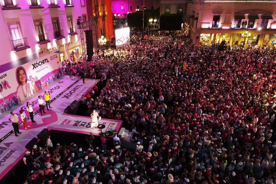 Gálvez estuvo ayer en León, Guanajuato, un estado que gobierna el PAN y es azotado por la delincuencia.