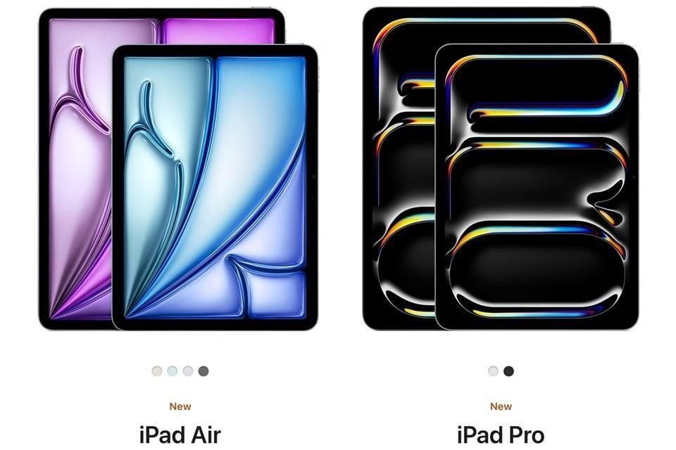 Apple presentó las nuevas iPad Air y la iPad Pro.