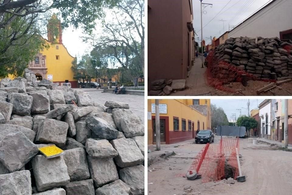 Desde septiembre de 2023, el Gobierno del Estado ha retirado el valioso adoquín de piedra que data del siglo 18 de las calles del barrio de San Miguelito con maquinaria no autorizada.