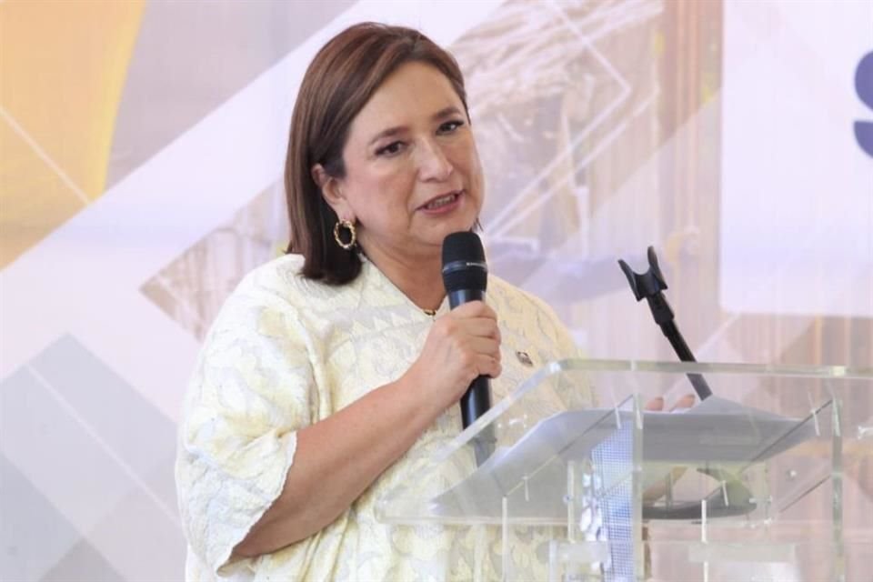 Xóchitl Gálvez, candidata presidencial opositora, durante un encuentro con el Consejo Directivo de la Confederación de Cámaras Industriales (CONCAMIN).