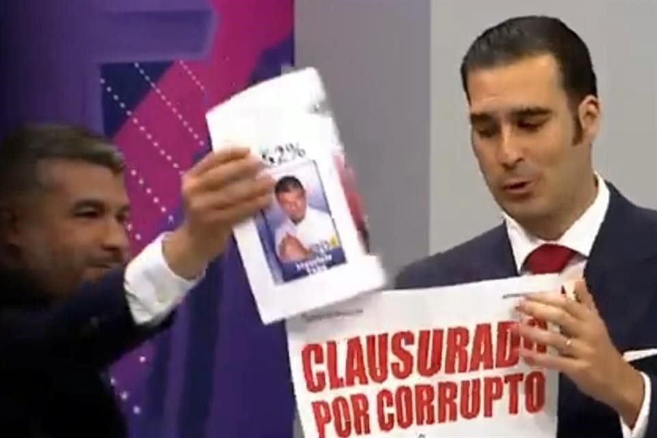 CHOCAN. Los candidatos+ intercambiaron acusaciones y Torruco ¡hasta clausuró a Tabe!