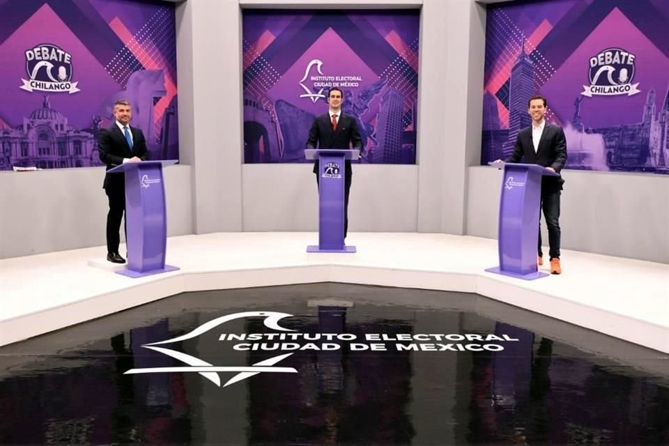 Durante el debate por Miguel Hidalgo, los aspirantes de Morena y del PAN se señalaron por contratos y vínculos políticos.