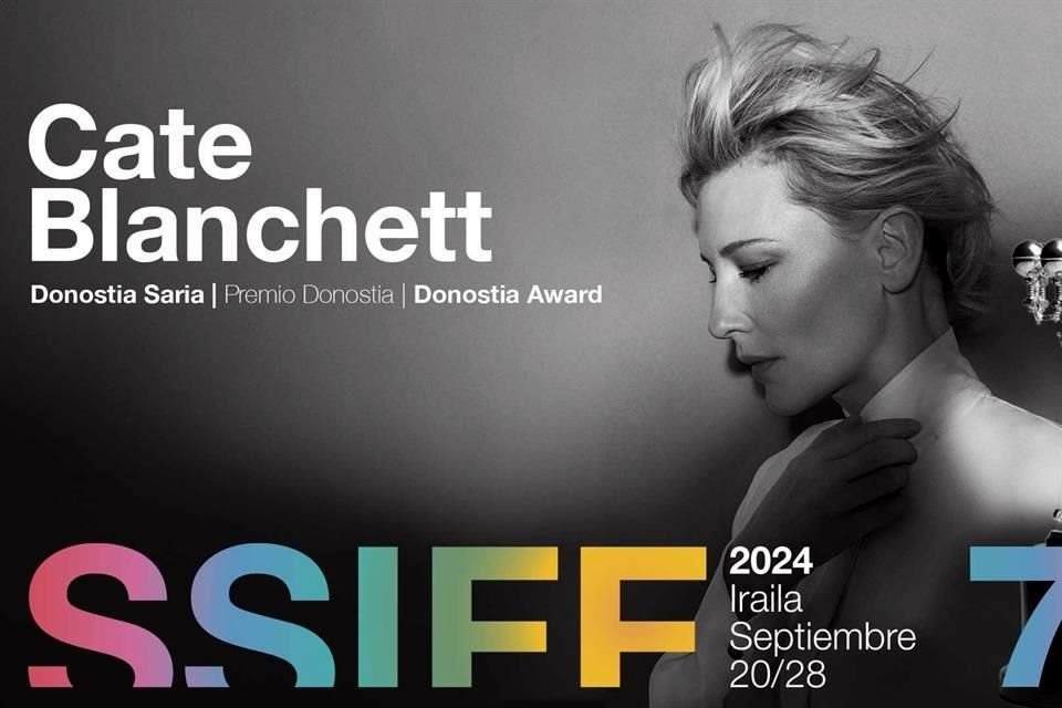 Blanchett es la protagonista del cartel principal del certamen de la ciudad vasca, en el norte de España.