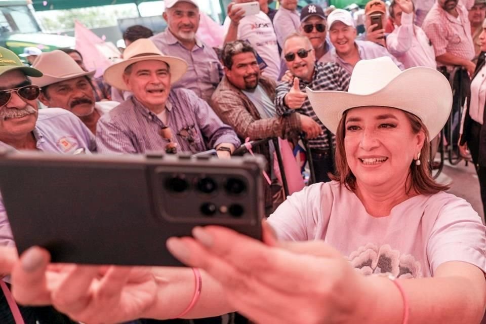 Xóchitl Gálvez se encuentra de gira en Tamaulipas.