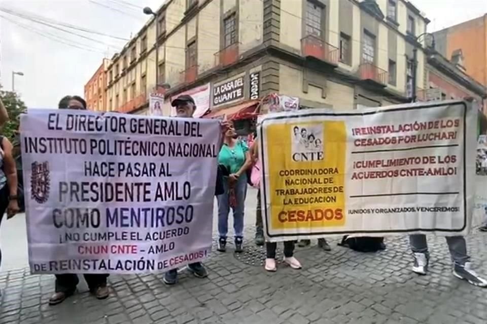 Integrantes de la CNTE se reunieron este 9 de mayo en Palacio Nacional con el Presidente López Obrador.