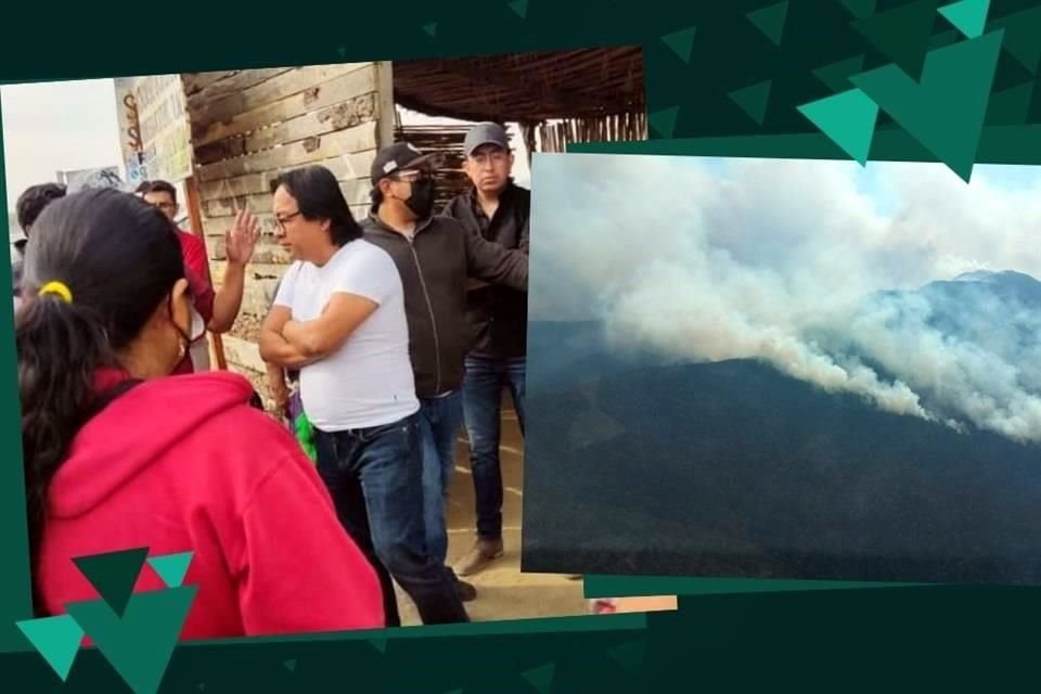 Víctor Cata, titular de la Secretaría de Cultura de Oaxaca, fue retenido por pobladores de Villa de Mitla, para exigir más esfuerzos en el combate a los incendios forestales.