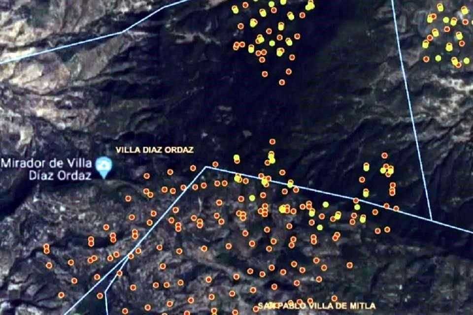 Incendios activos hasta este 11 de mayo en los municipios de Villa de Mitla y Díaz Ordaz.