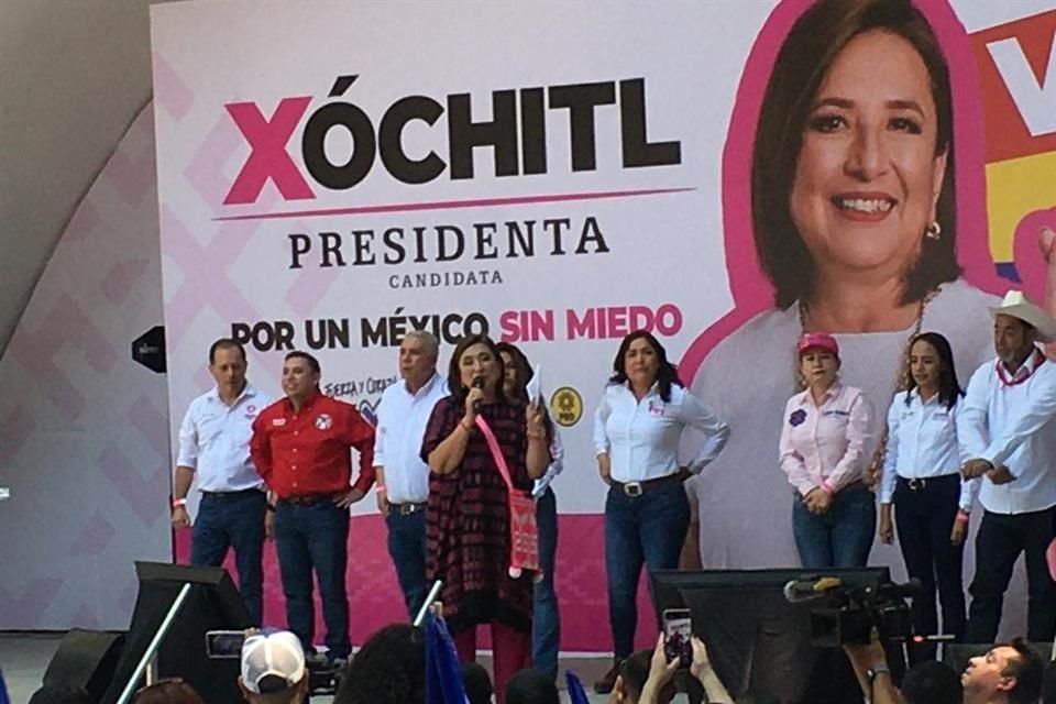 Desde Nayarit, Xóchitl Gálvez condenó ataque a Alessandra Rojo de la Vega.