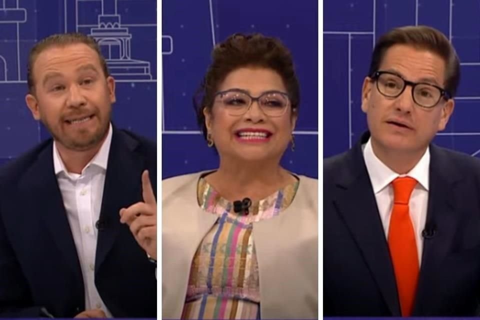 Los tres aspirantes a la Jefatura de Gobierno participan en el tercer y último debate.