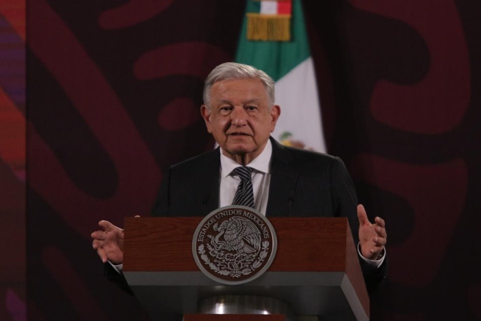 Andrés Manuel López Obrador en conferencia mañanera.