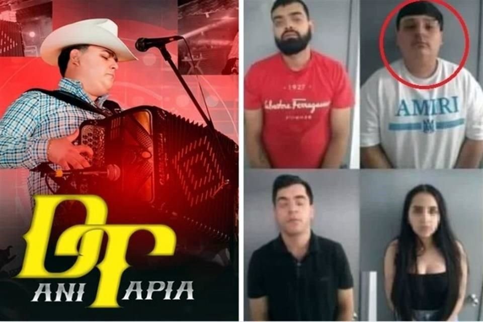 El cantante de narcocorridos, Dani Tapia, fue detenido en posesión de armas de fuego y un auto robado en el norte de Sonora.