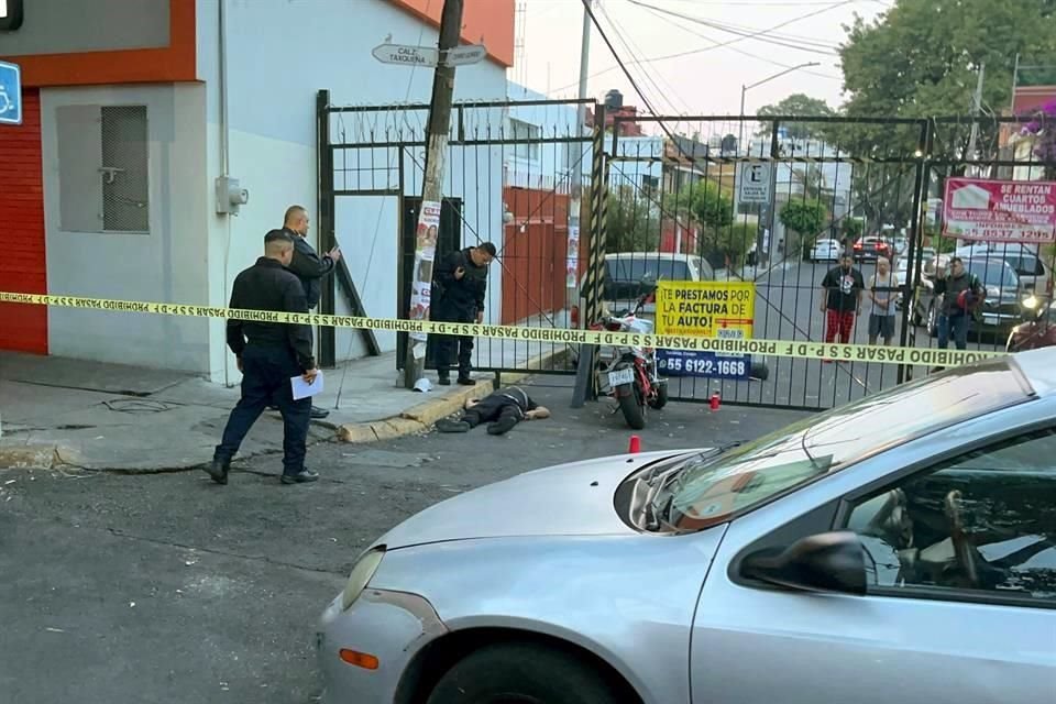 Un joven fue baleado en calles de la Alcaldía Coyoacán.