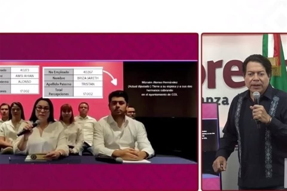 Mario Delgado, presidente del Comité Ejecutivo Nacional (CEN) de Morena, desacreditó en conferencia de prensa a los funcionarios que se oponen a candidatura de Claudia Delgadillo por la Gubernatura.