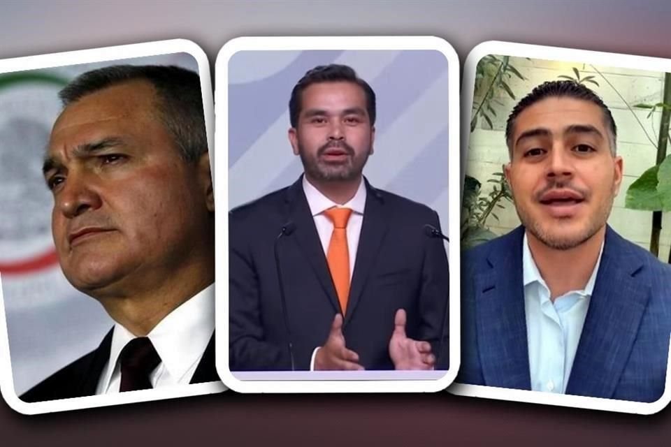 Máynez se refirió a  Genaro García Luna, ex titular de la Secretaría de Seguridad Pública durante el sexenio del Presidente Felipe Calderón, y a Omar García Harfuch, candidato al Senado por Morena.