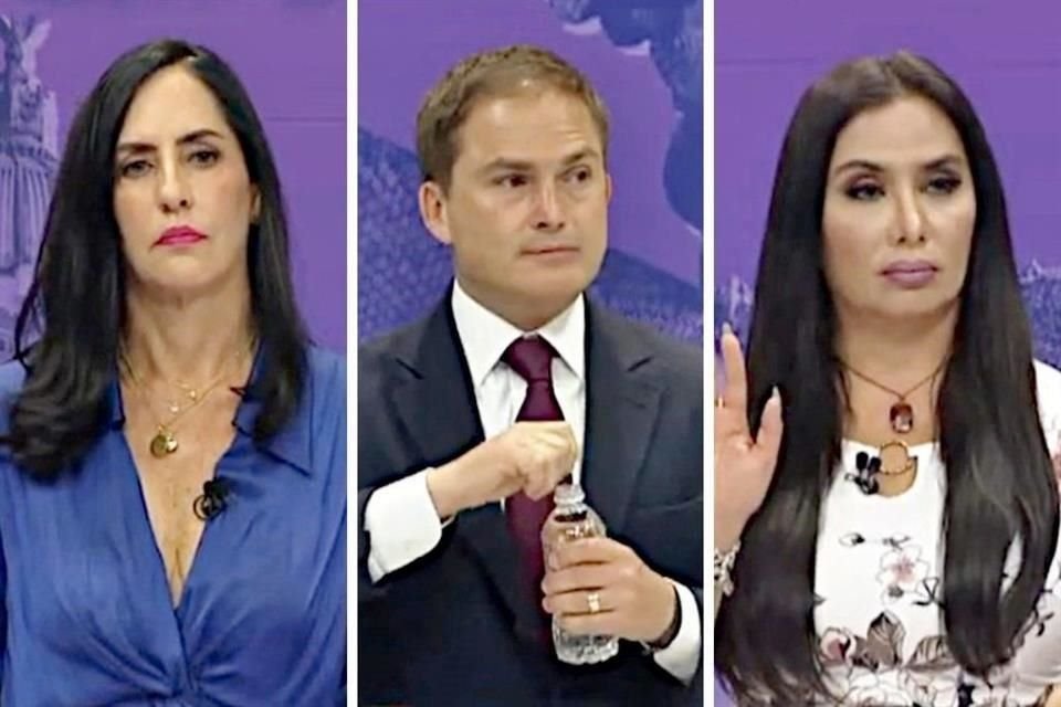 Limón, López Casarín y Mejía: tres lugares en el debate, pero sólo dos opciones políticas.