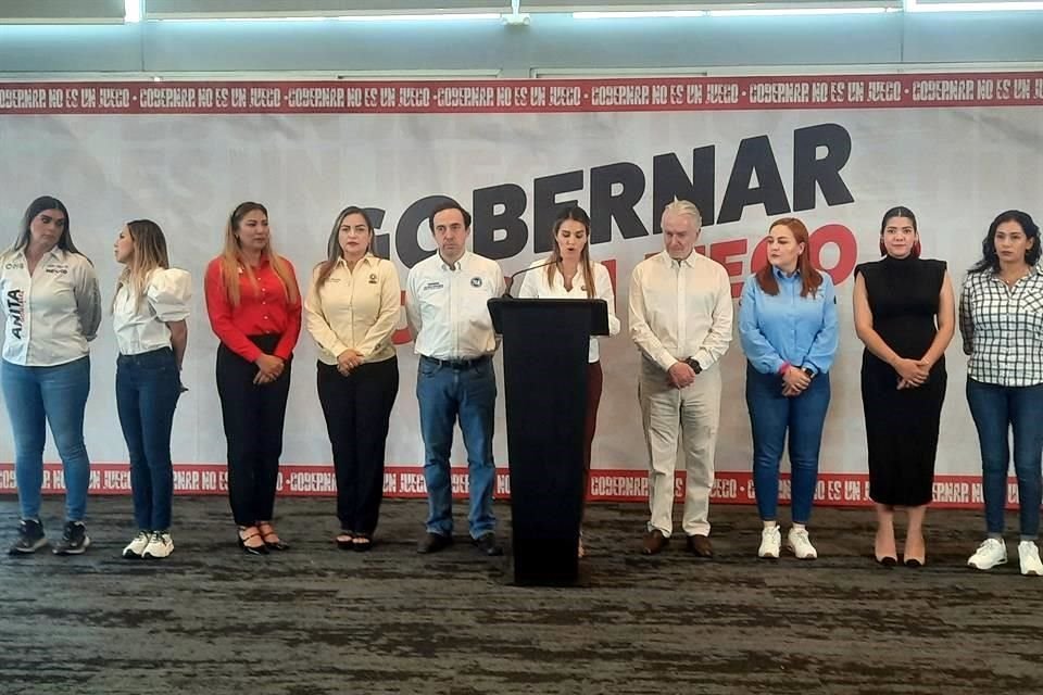 Previo a cierres de campaña, Santiago Creel, vocero de Xóchitl Gálvez, y candidatos de PRI y PAN en NL acusan a Samuel García de corrupción.