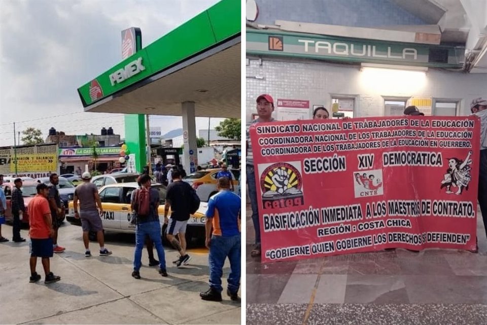 CNTE tomó gasolineras en Chiapas para regalar combustible y accesos del Metro CDMX para dar paso gratuito; exigen 100% de aumento salarial.