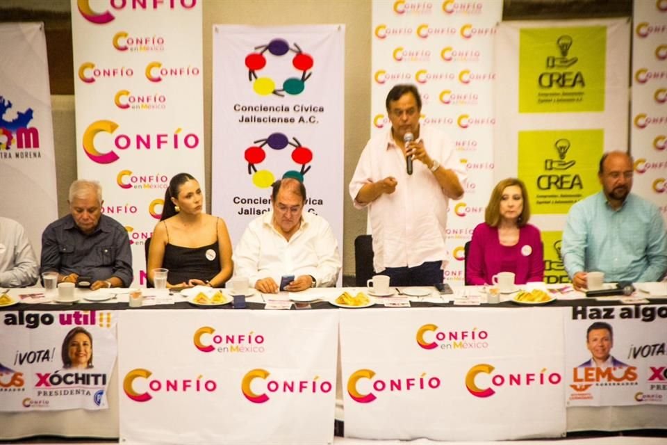 En conferencia de prensa el presidente de la agrupación, Salvador Cosío aseguró que según las encuestas no colocan a Haro como una aspirante competitiva.