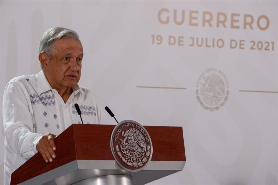 El Presidente Andrés Manuel López Obrador en conferencia matutina desde Acapulco, Guerrero.