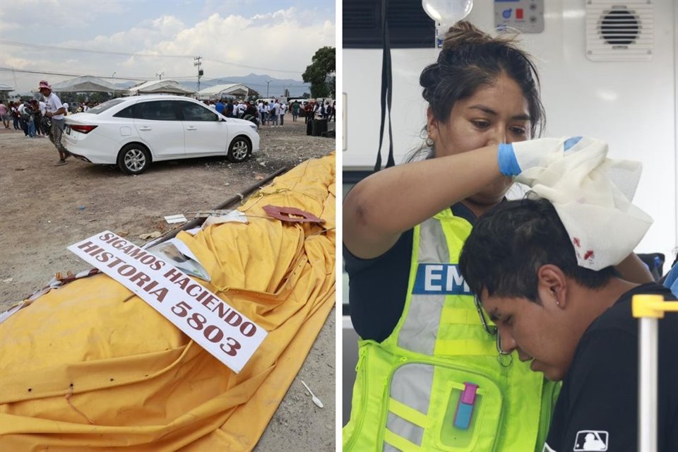 Al menos 39 personas resultaron lesionadas tras la caída de una lona durante un mitin de Morena en el Municipio de Xonacatlán, Edomex.