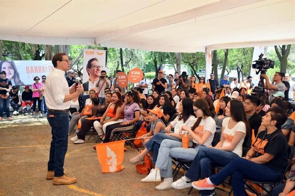 Salomón Chertorivski, candidato de MC, cerró campaña en Tlalpan, Milpa Alta y Xochimilco.