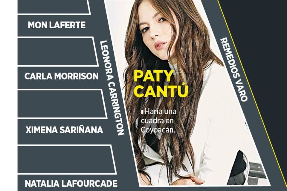Paty Cantú quiere una calle en honor a Natalia Lafourcade, Mon Laferte, Ximena Sariñana, Carla Morrison, Leonora Carrington y Remedios Varo en Coyoacán.