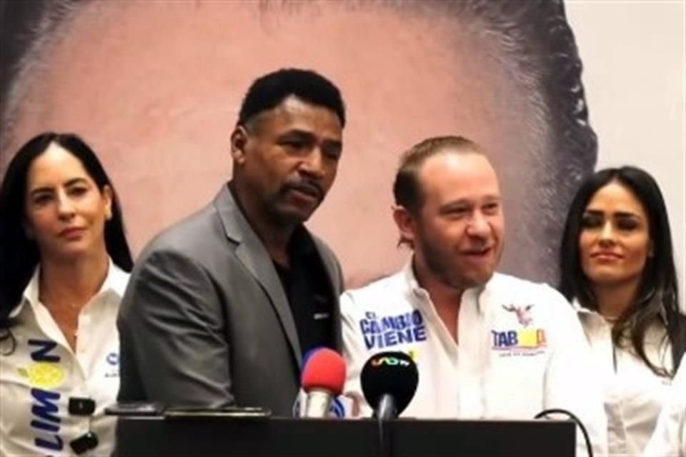 Chávez en conferencia de prensa con Taboada y Gabriel del Monte, candidato de la alianza opositora a la Alcaldía de Xochimilco.