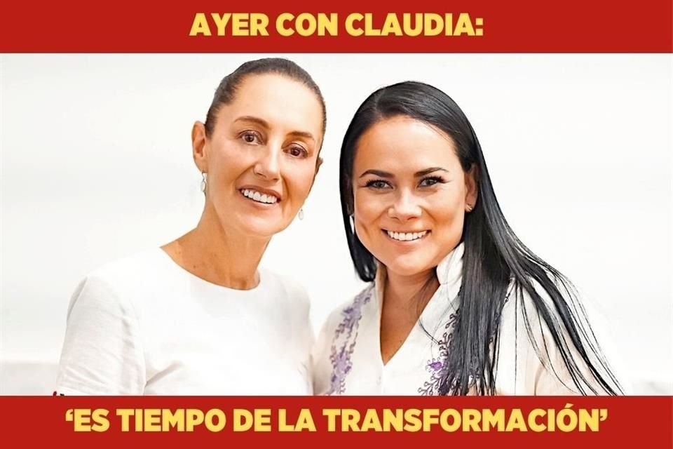 Alejandra del Moral, renunció al PRI y apareció enseguida junto a la candidata presidencial Claudia Sheinbaum, lo que provocó cuestionamientos en su contra.