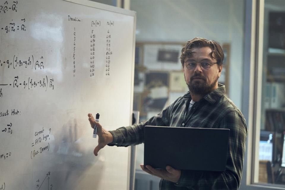 Leonardo DiCaprio como el Dr. Randall Mindy en una escena de la cinta 'Don't Look Up'.