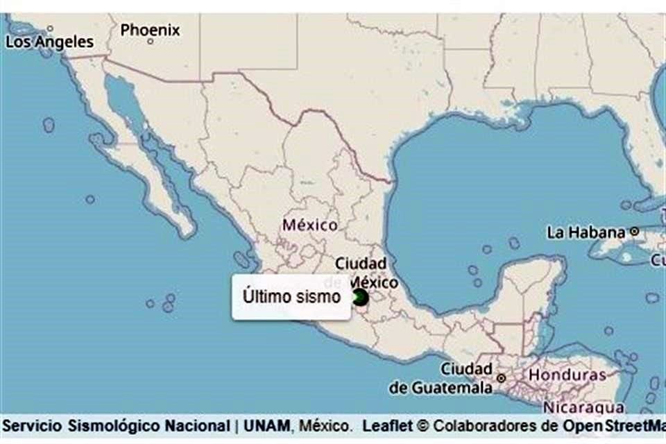 El epicentro de ambos sismos fue marcado en la Alcaldía Álvaro Obregón.