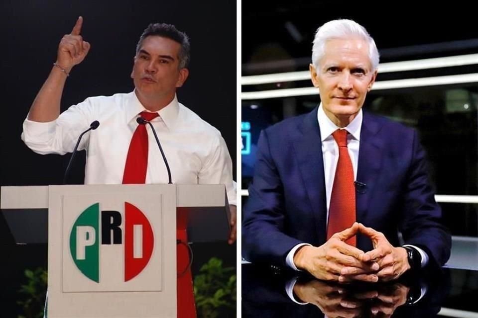 Alejandro 'Alito' Moreno, líder nacional del PRI, y Alfredo del Mazo, ex Gobernador de Edomex.