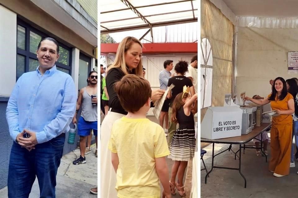 Aspirantes a las candidaturas de las alcaldías de la CDMX acudieron desde la apertura de casillas para emitir su voto.