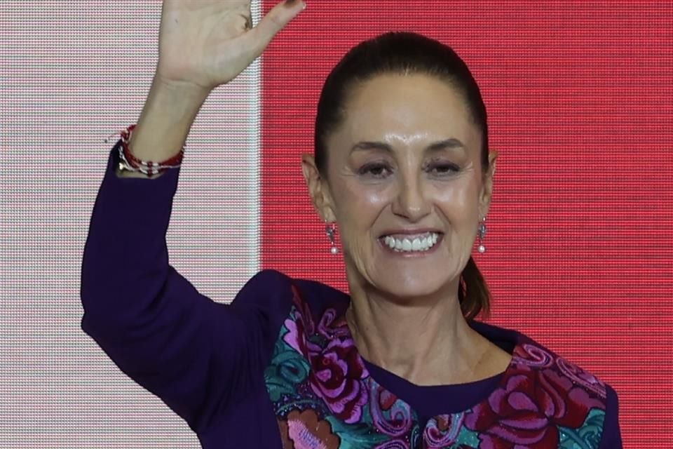 Claudia Sheinbaum celebra su triunfo en la elección presidencial mexicana, el 2 de junio.