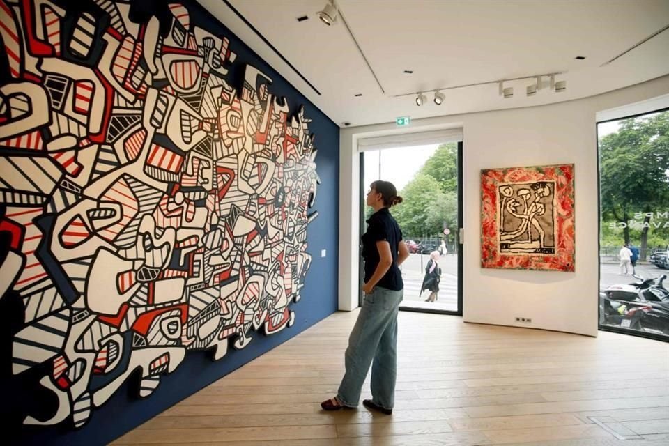 El cuadro 'Lice tapisse (Alfombra antipiojos)',  de Jean Dubuffet, es una de las obras a subastar.