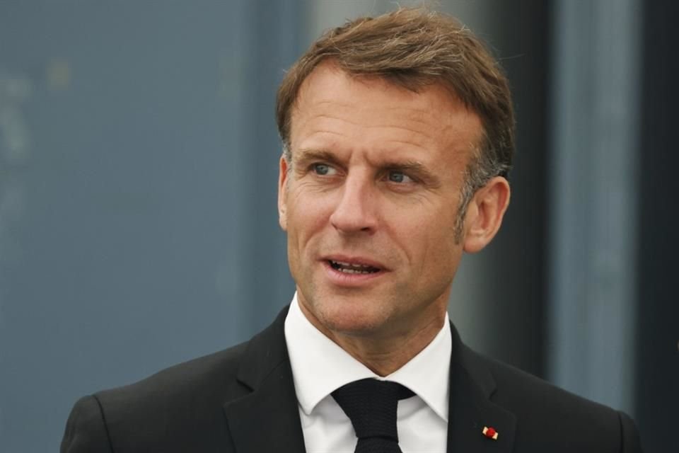 El Presidente Emmanuel Macron durante un evento en Francia el 10 de junio del 2024.