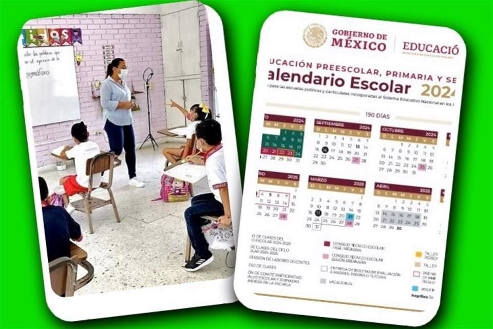 La SEP publicó en el DOF su calendario oficial 2024-2025 para Educación Básica.