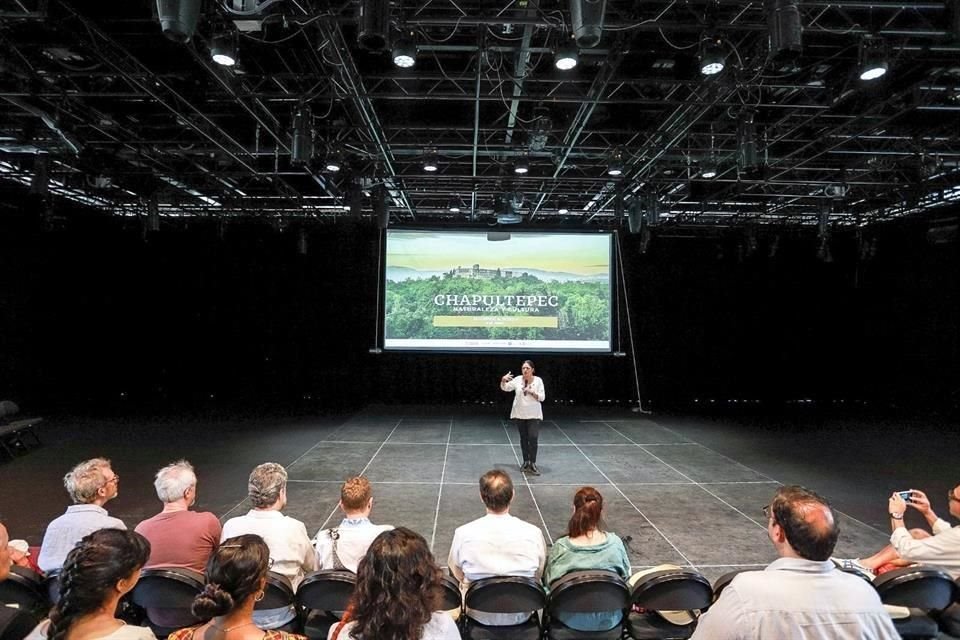 La Secretaria de Cultura Alejandra Frausto durante una presentación de avances del Proyecto Chapultepec, el pasado 8 de junio.