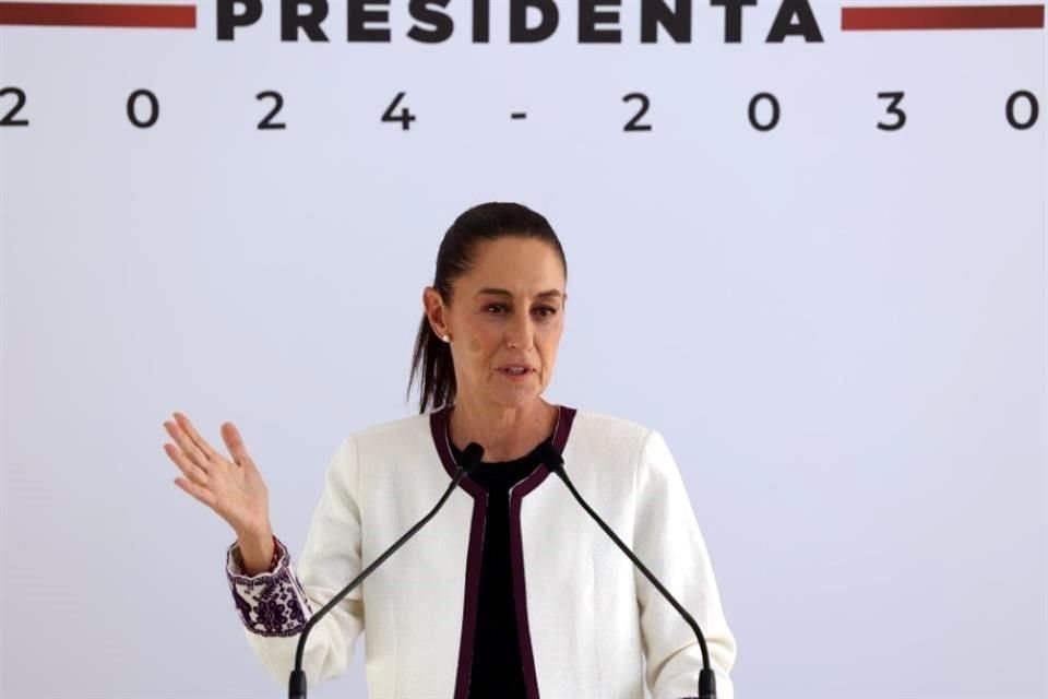 Claudia Sheinbaum, virtual próxima Presidenta electa, aseguró que encuesta sobre reforma al PJ la realizará Morena.